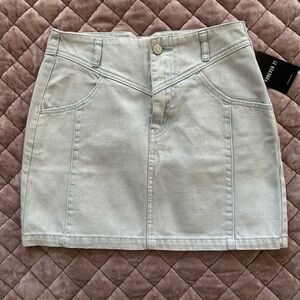 Denim mini skirt